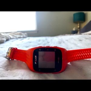 Polar Mens Fitness Watch Orange
